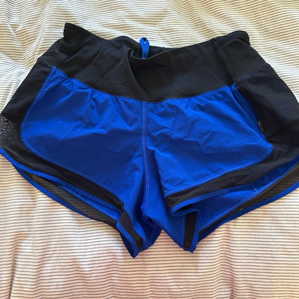 Lululemon Mind Over Miles Short 3.5" Low Rise Jet Stream Black